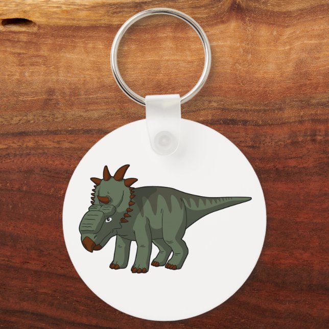 Pachyrhinosaurus Dinosaur Keychain (Front)