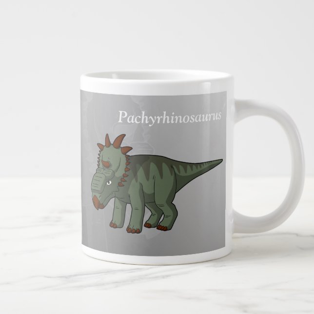 Pachyrhinosaurus Dinosaur Large Coffee Mug (Right)