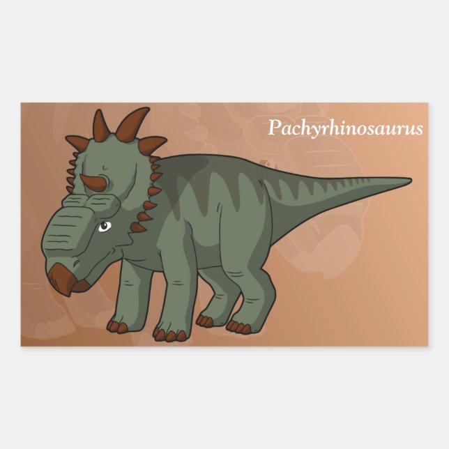 Pachyrhinosaurus Dinosaur Sticker (Front)
