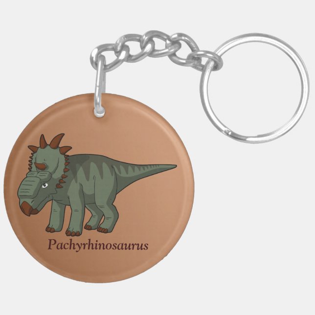 Pachyrhinosaurus Keychain (Back Left)