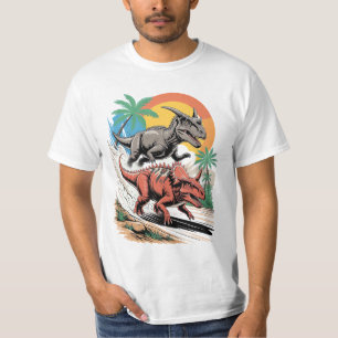 Pachyrhinosaurus passing a Carnotaurus T-Shirt