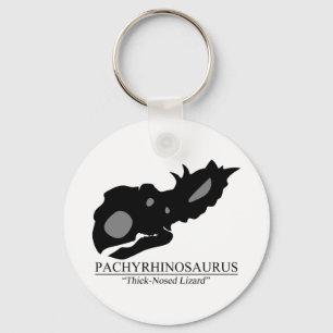 Pachyrhinosaurus Skull Keychain