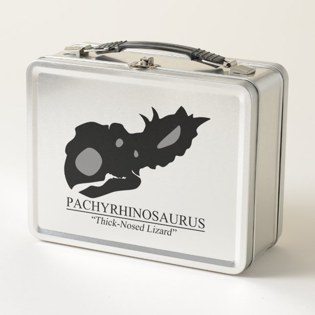 Pachyrhinosaurus Skull Metal Lunch Box (Front)
