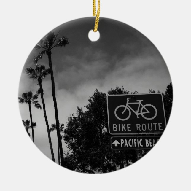 Pacific Beach         Ceramic Ornament (Front)