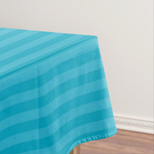 pacific blue and butterfly blue stripes tablecloth
