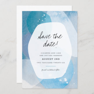 Pacific Blue Save the Date Invitation