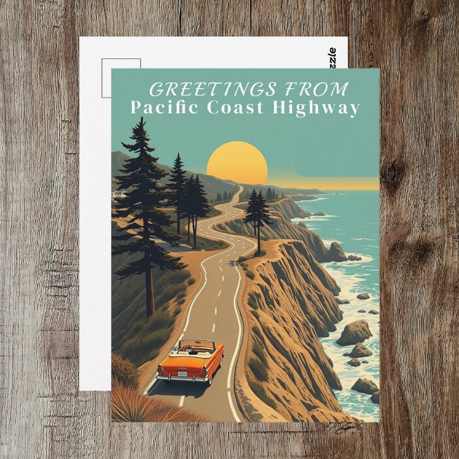 Pacific Coast Highway California Greetings Coastal Postcard (Pacific Coast Highway California Greetings Coastal Postcard
)