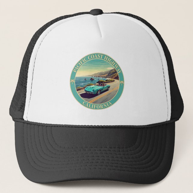 Pacific Coast Highway California Trucker Hat (Front)
