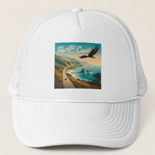 Pacific Coast Highway Eagle Trucker Hat