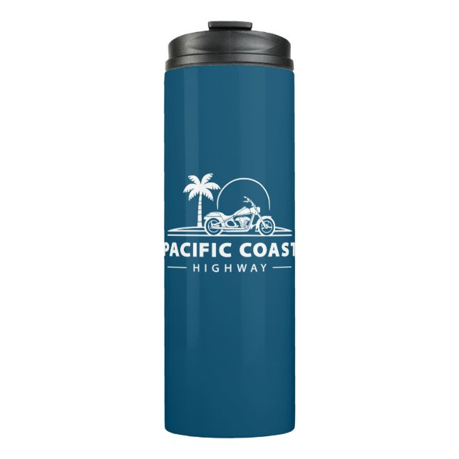 Pacific Coast Highway Motorcycle Thermal Tumbler (Front)