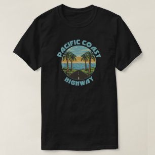 Pacific Coast Highway Palm Trees T-Shirt