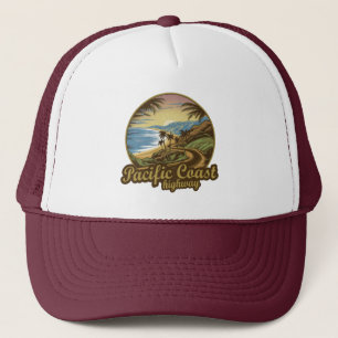Pacific Coast Highway Retro Trucker Hat