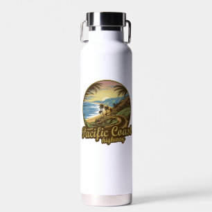 Pacific Coast Highway Retro Water Bottle