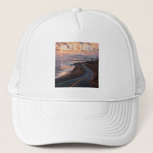 Pacific Coast Highway Sunset Trucker Hat