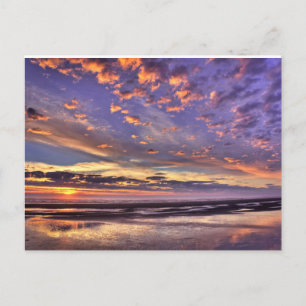Pacific Coast Paradise Sunset Postcard