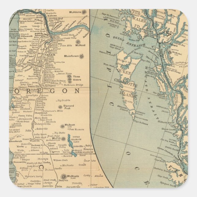 Pacific Coast Steamship Company Square Sticker (Front)