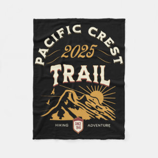 Pacific Crest Trail 2025 Pct Hike Fleece Blanket