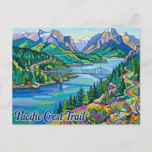 Pacific Crest Trail, Cascade Locks Oregon Postcard