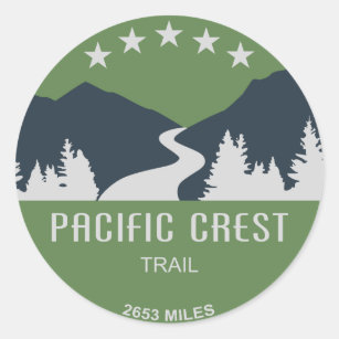 Pacific Crest Trail Classic Round Sticker