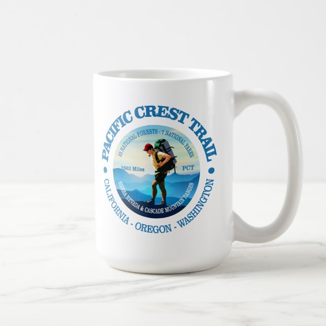 Pacific Crest Trail (Hiker C) Coffee Mug (Right)