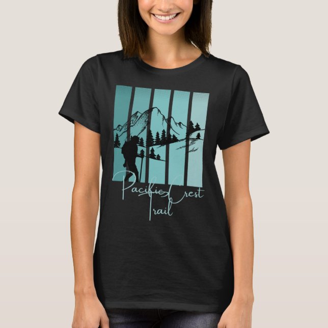 Pacific Crest Trail PCT Hiking National Park West  T-Shirt (Front)