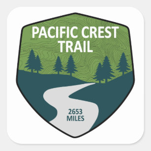 Pacific Crest Trail Square Sticker