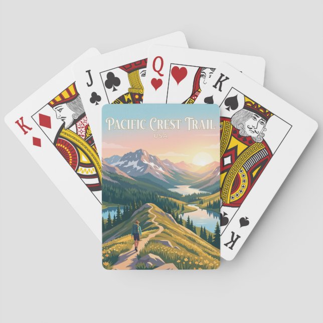 Pacific Crest Trail USA Playing Cards (Back)