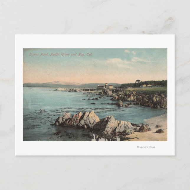 Pacific Grove, CA - Lovers Point, Pacific Postcard (Front)