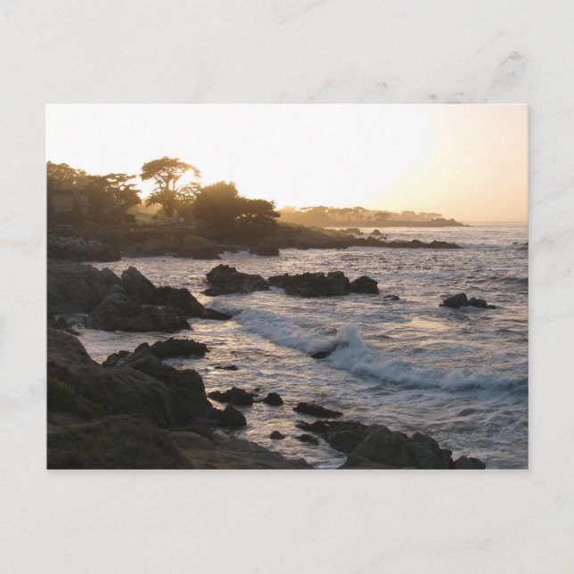 Pacific Grove Sunset Postcard (Front)