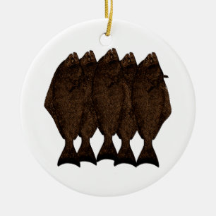 Pacific Halibut Ceramic Ornament