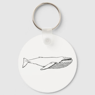 Pacific Humpback Whale Keychain