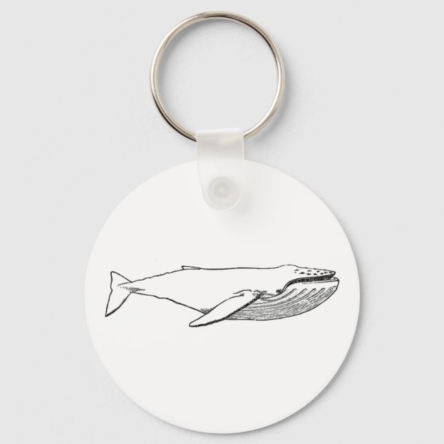 Pacific Humpback Whale Keychain (Front)