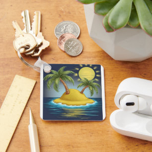 Pacific Island  Keychain