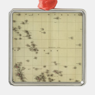 Pacific islands metal ornament