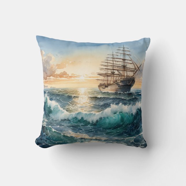 Pacific Majesty World Largest Embrace Throw Pillow (Front)