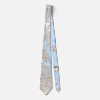Pacific Northwest 1984 Coastal Map Tie