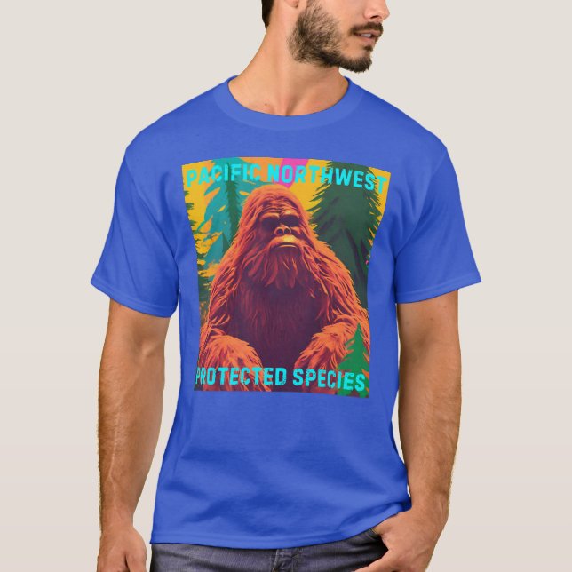 Pacific Northwest Protected Species Sasquatch T-Shirt (Front)