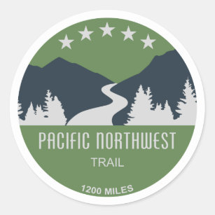 Pacific Northwest Trail Classic Round Sticker