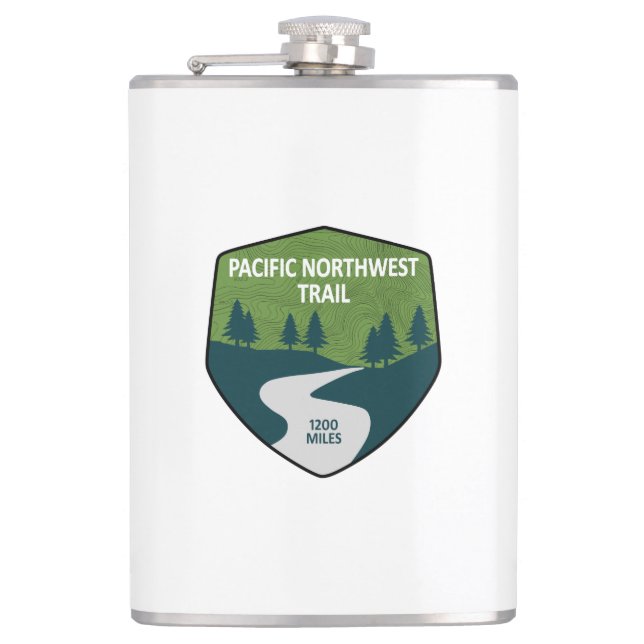 Pacific Northwest Trail Hip Flask (Front)