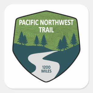 Pacific Northwest Trail Square Sticker
