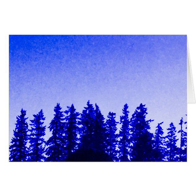 Pacific Northwest Trees in Purple Blank Note (Front Horizontal)