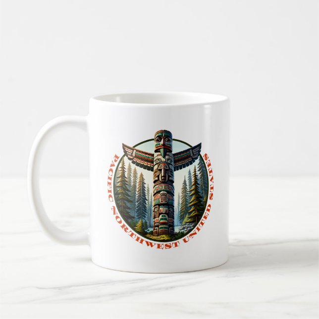 Pacific Northwest United States Coffee Mug (Left)