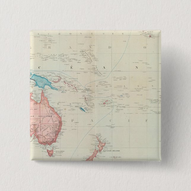 Pacific Ocean 10 2 Inch Square Button (Front)