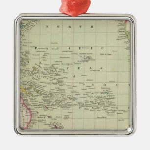 Pacific Ocean 11 Metal Ornament