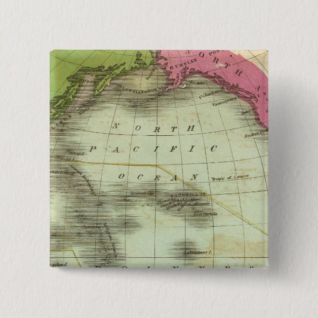 Pacific Ocean 6 2 Inch Square Button (Front)