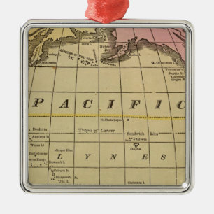 Pacific Ocean 7 Metal Ornament