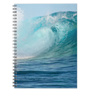 Pacific ocean big wave breaking notebook