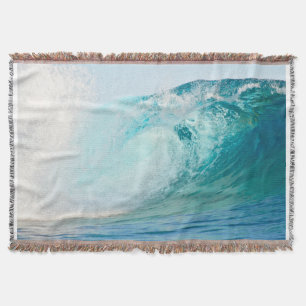 Pacific ocean blue wave breaking blanket