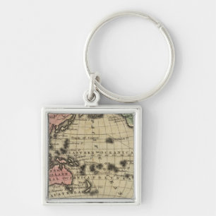 Pacific Ocean, British Islands Keychain