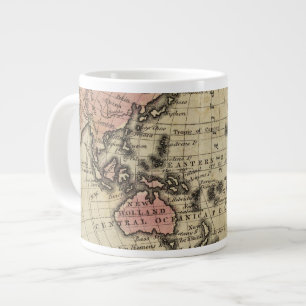 Pacific Ocean, British Islands Large Coffee Mug